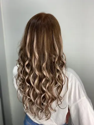 ロング カラー ヘアアレンジ メンズ 🧡可愛い色落ち🧡 ハイトーン特化🧡のヘアスタイル