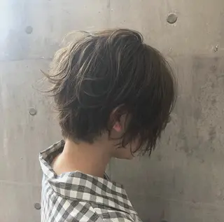 ショート パーマ Yukino/ 透明カラー🫧のヘアスタイル