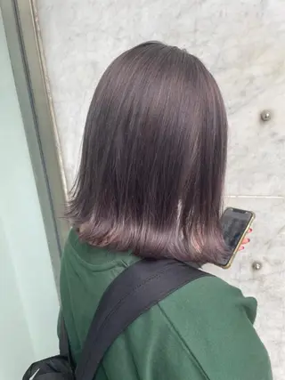 ミディアム カラー RU RIのヘアスタイル