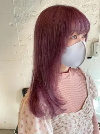 セミロング カラー 🌿レイヤーボブ/パ ーマ🌿　木梨健太のヘアスタイル