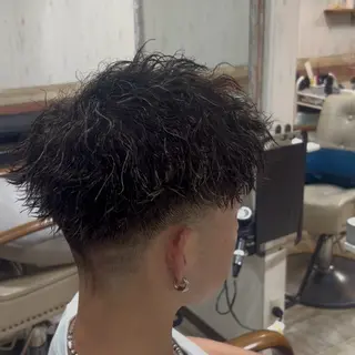 ショート カラー パーマ メンズ 💥桜木町メンズ専門 💥ルキのヘアスタイル