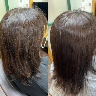 セミロング katae sayoriのヘアスタイル