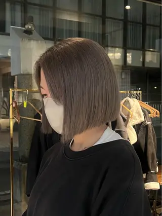 ショート カラー 赤みゼロ/透明感 カラー🌿KANTAのヘアスタイル