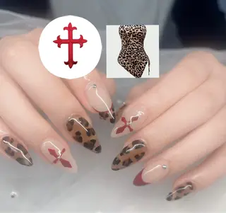 ネイル ハイネイル 自宅サロンのネイルデザイン