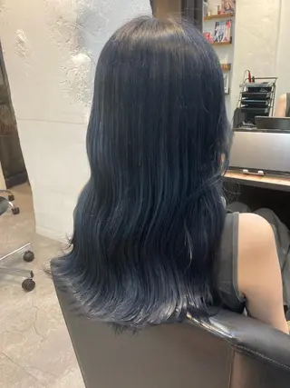 セミロング カラー ✨最安値✨エクステ カラー🌼つきな🌼のヘアスタイル
