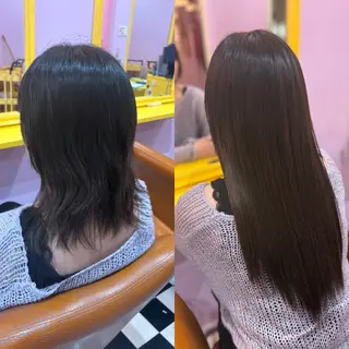 ミディアム チビ編み込みエクステ どぅ〜す/YUIのヘアスタイル