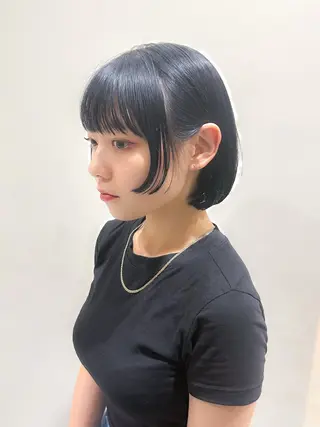 ショート カラー 顔周りレイヤー/ボブ 銀座✨中野まさひろのヘアスタイル