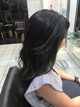 ロング カラー みずの ゆきなのヘアスタイル