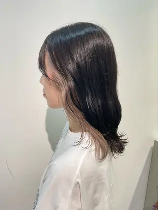 セミロング カラー Sana 🦢のヘアスタイル