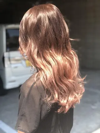 ロング UP-PU ART  HAIRのヘアスタイル