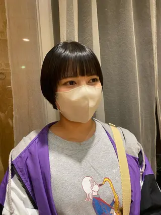 ショート 大人可愛い♡コテ巻き パーマ🌼杉田 萌恵のヘアスタイル