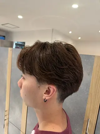 パーマ メンズ 市川透明感カラー &パーマ美容師Kaiのヘアスタイル