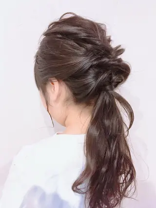 ロング ヘアアレンジ YAP！HAIR トコツメアヤノのヘアスタイル