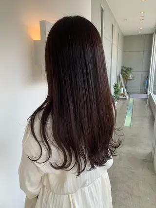 ロング おせ ちさとのヘアスタイル