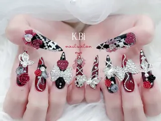 ネイル K.bi_nail ネイル長さ出し専門店のネイルデザイン