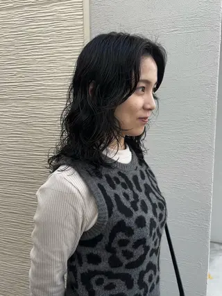 ミディアム 山岸 未玖のヘアスタイル