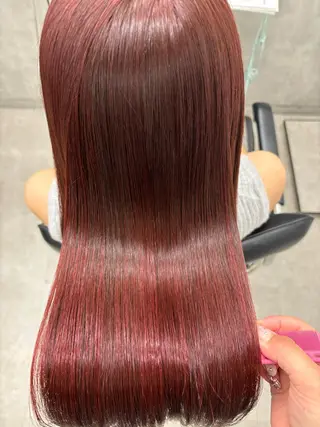 ロング カラー すぐ巻ける縮毛矯正 🍀勝倉　麗のヘアスタイル