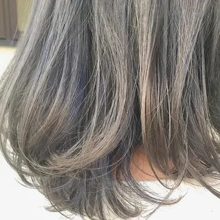 ミディアム カラー パーマ ヘアアレンジ 【白髪ぼかし 専門GBG】自由が丘のヘアスタイル