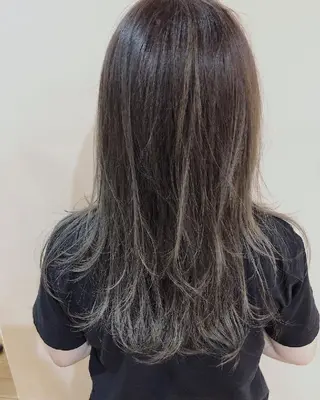 ロング カラー 髪質改善/白髪ぼかし SHIONのヘアスタイル
