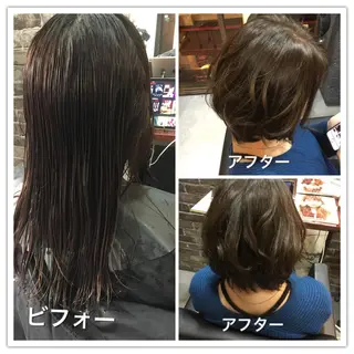 ショート カラー 東條 克義のヘアスタイル