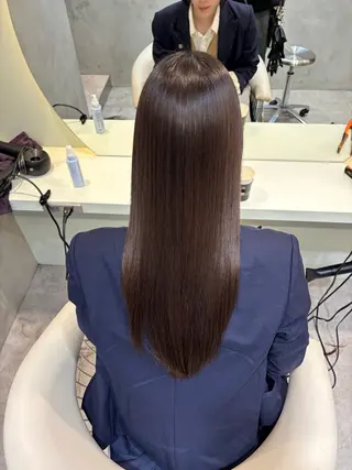 ロング カラー ヘアアレンジ 美髪縮毛矯正/ 透明感カラー吉田光佑のヘアスタイル