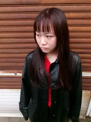 セミロング レイヤー/ボブ/ 透明感カラー/ニワのヘアスタイル