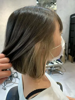セミロング カラー パーマ メンズ ネイル マツエク・マツパ Sia中野新橋 『JUNYA』のヘアスタイル
