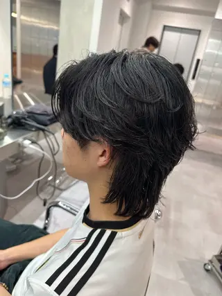 ミディアム パーマ メンズ ASUKA/メンズ パーマ特化/千歳烏山のヘアスタイル