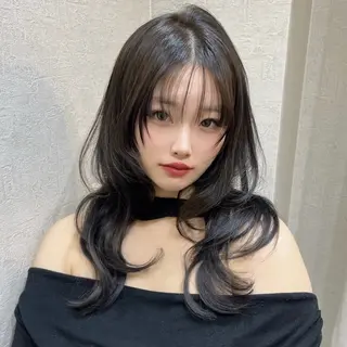 ロング HACHI美容室 韓国ヘア　AKARIのヘアスタイル