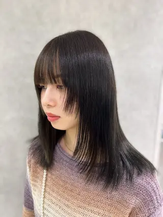 ミディアム ⟡.·韓国ヘア*.゚ 室岡 咲希のヘアスタイル