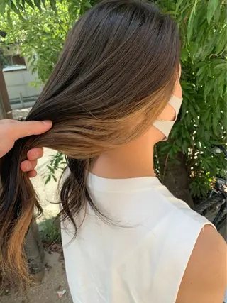 ロング 亀川蓮 Agu hairのヘアスタイル