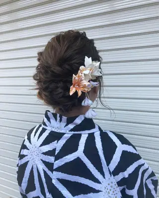 ヘアアレンジ 枚方 tomee 🦋南部 しほ🦋のヘアスタイル