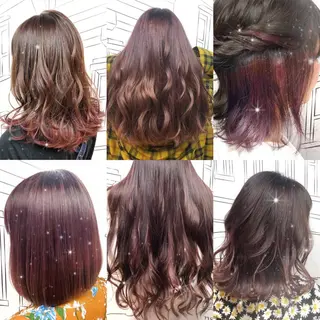 ミディアム カラー TOMOKA 艶髪/透明感カラーのヘアスタイル