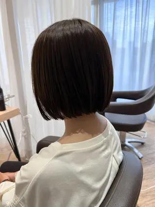 ミディアム 白髪ぼかし/髪質改善 梅原響輝のヘアスタイル