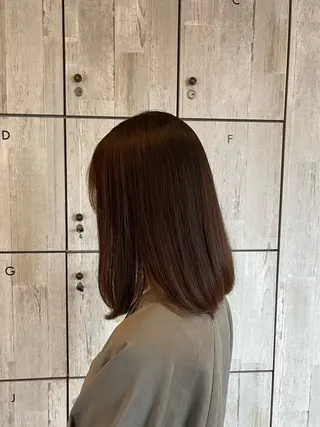 ミディアム カラー 顔まわり/透け感 カラー/青栁優🔆のヘアスタイル