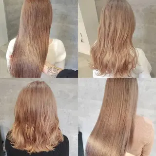 セミロング カラー ミルクティー特化 🌈島内　琢真🌈のヘアスタイル