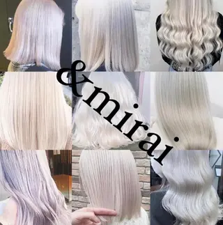 ミディアム 髪質改善デザイナー &mirai ryoのヘアスタイル