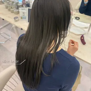 ロング カラー ベージュカラー 🧸綾里のヘアスタイル