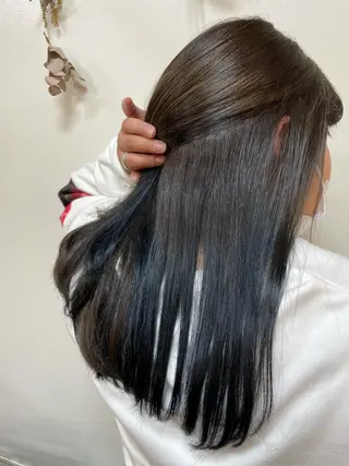ロング 韓国ヘア 🤍中西麻友🤍のヘアスタイル
