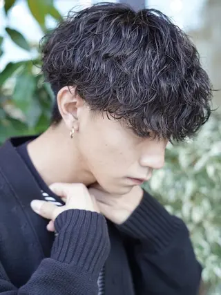 ショート パーマ メンズ SENTA✨メンズ パーマ✨fifth栄のヘアスタイル