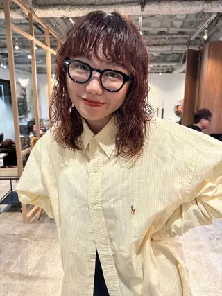 ミディアム パーマ CEINE【セーヌ】 三軒茶屋のヘアスタイル