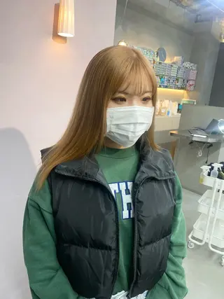 セミロング カラー 前橋 姫奈のヘアスタイル