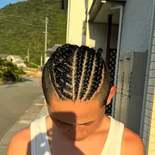 メンズ 【姫路】羽エクステ/ ブリーチ/HINAのヘアスタイル