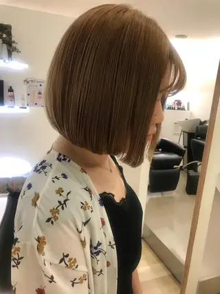 ミディアム カラー 髪質改善カラー/ボブ 🌻Mutsumiのヘアスタイル
