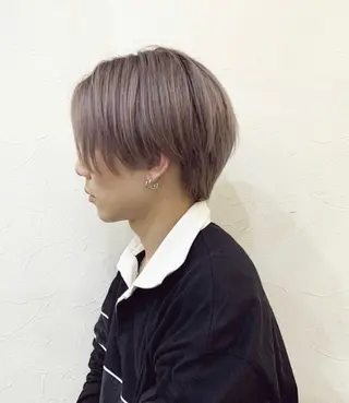 ショート カラー メンズ [渋谷美容師] 玲弥のヘアスタイル