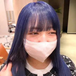 セミロング カラー レイヤー/柔らか 透明感カラー/ゆきなのヘアスタイル