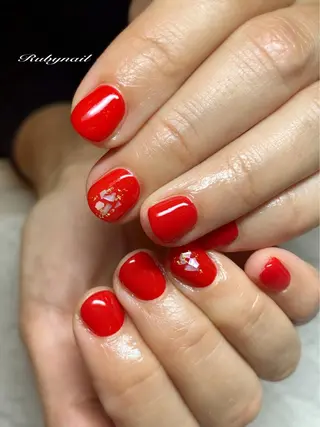 ミディアム ネイル プライベートサロン Rubynailのネイルデザイン