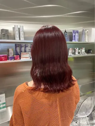 セミロング ARISA︎ メンズハイトーンのヘアスタイル