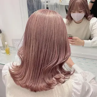 ロング カラー ウルフカットマスター みつきのヘアスタイル