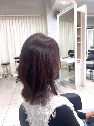 ミディアム うる艶ダメージレス 縮毛矯正✨あやののヘアスタイル